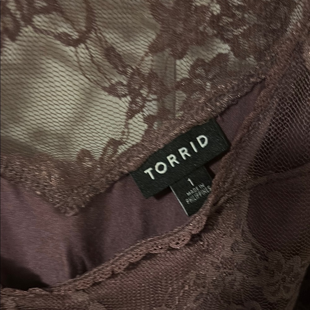 Torrid Purple Lace Camisole Top - Picture 2 of 2